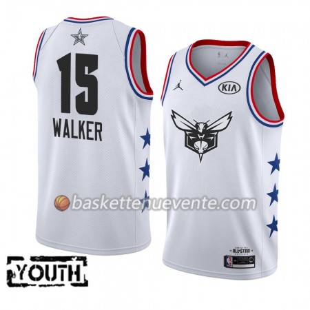 Maillot Basket Charlotte Hornets Kemba Walker 15 2019 All-Star Jordan Brand Blanc Swingman - Enfant